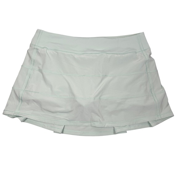 lululemon athletica Pants - Lululemon Pace Rival Mint Green Pleated Athletic Tennis Skirt with‎ Shorts Sz 10